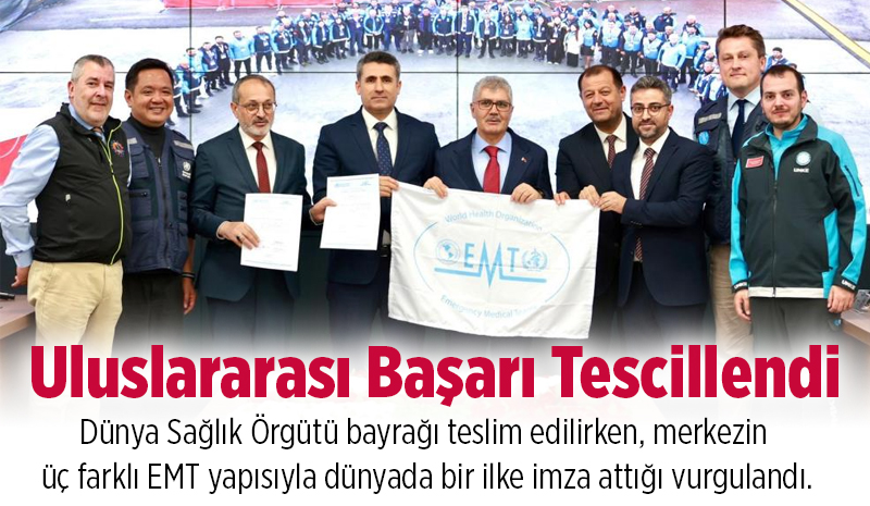 Bingöl UMKE’ye Dünya Sağlık Örgütü Bayrağı!